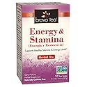 Bravo Tea Energy and Stamina Caffeine Free 20 Tea Bags