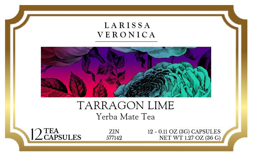 Tarragon Lime Yerba Mate Tea (Single Serve K-Cup Pods) (12 pods, ZIN: 577142) - 3 Pack