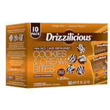Drizzilicious Mini Flavored Rice Cakes Cookies & Cream - Rice Crisps, Healthy Snack for Adults and Kids, Vegan, Gluten Free Snack, Allergen Free, Only