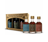 Crown Maple Artisan Trio Collection in Petite 50ML (1.7 Fl. Oz.) Window Box featuring Bourbon Barrel Aged, Madagascar Vanilla Infused, and Cinnamon