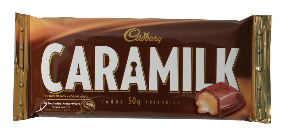 Lot of 24 Caramilk Bars 50 Grams Each From Canada by Cadbury