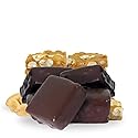 Gourmet Dark Chocolate Covered Peanut Brittle by Its Delish, 2 lbs Bag | English Toffee Squares | Handmade Old-Fashioned Style with Roasted Peanuts