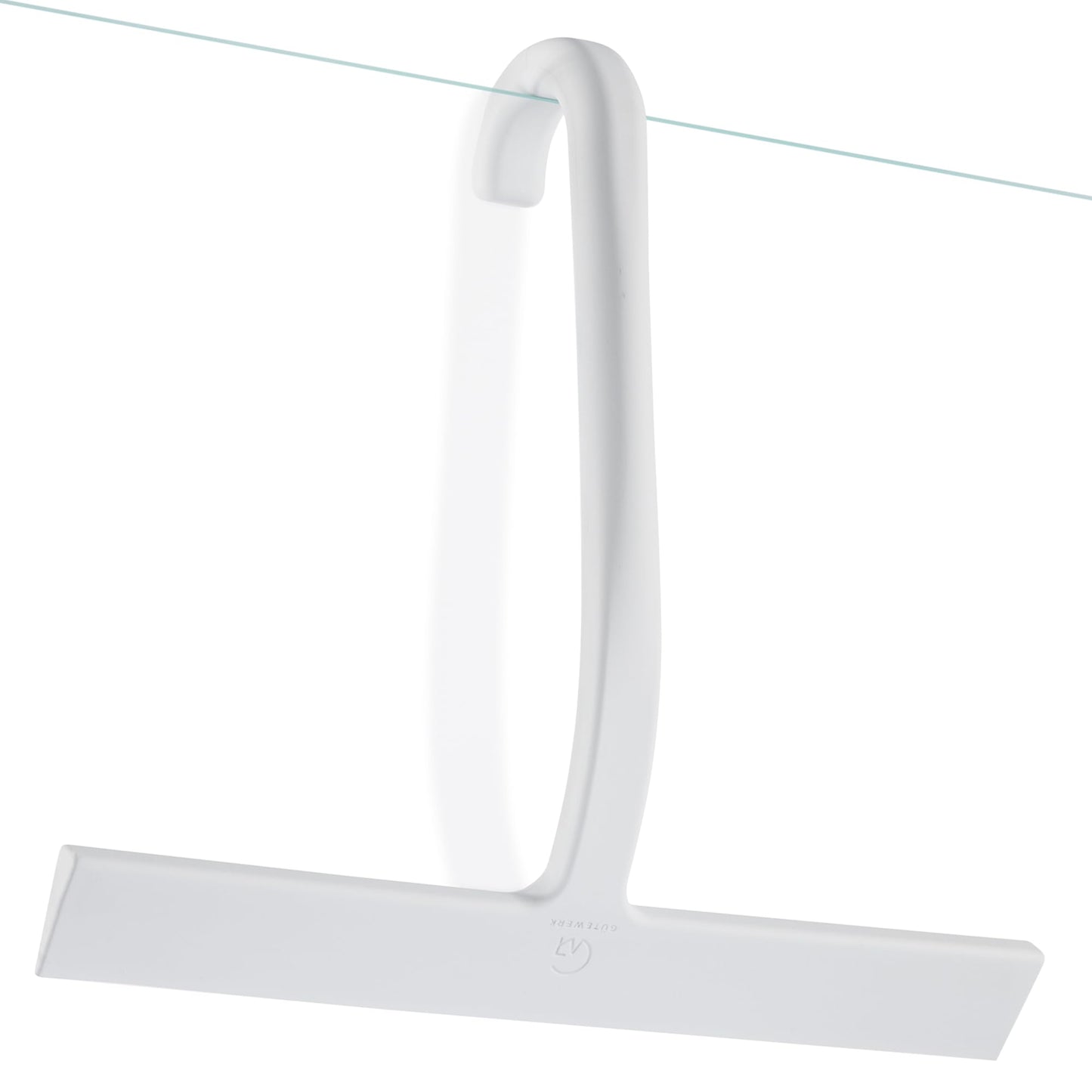 GÜTEWERK Shower Squeegee for Glass Doors - Bathroom Squeegee for Shower Glass & Tile Walls, Streak-Free & No-Squeak Silicone Blade, Stainless Steel