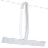GÜTEWERK Shower Squeegee for Glass Doors - Bathroom Squeegee for Shower Glass & Tile Walls, Streak-Free & No-Squeak Silicone Blade, Stainless Steel