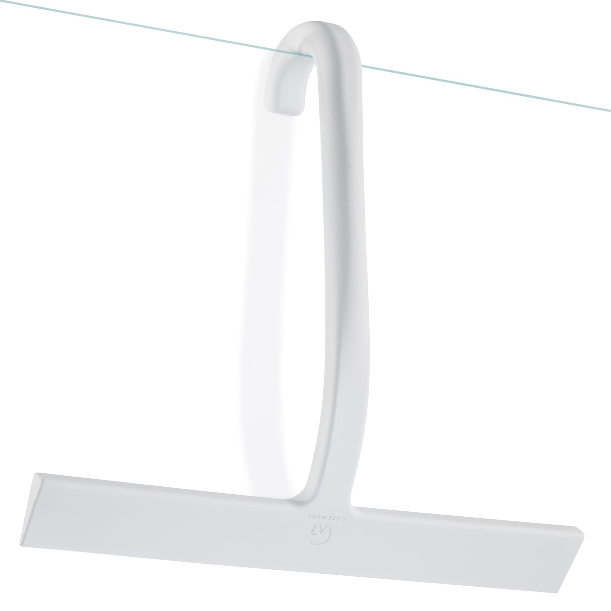 GÜTEWERK Shower Squeegee for Glass Doors - Bathroom Squeegee for Shower Glass & Tile Walls, Streak-Free & No-Squeak Silicone Blade, Stainless Steel