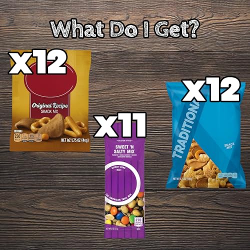 Party Snack Mix Variety Pack - Bulk Assortment of Individually Wrapped Salty Snacks - 35 Count Snack Box for Adults, Kids, Office, and Events