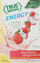 True Lemon Energy Strawberry Dragonfruit Flavored Drink Mix Packets 0.57 oz