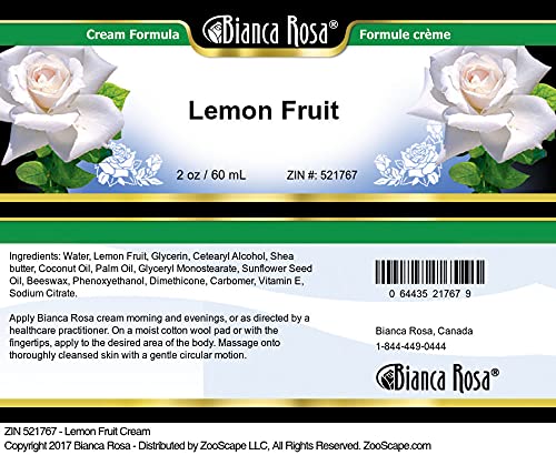 Bianca Rosa Lemon Fruit Cream (2 oz, ZIN: 521767) - 2 Pack