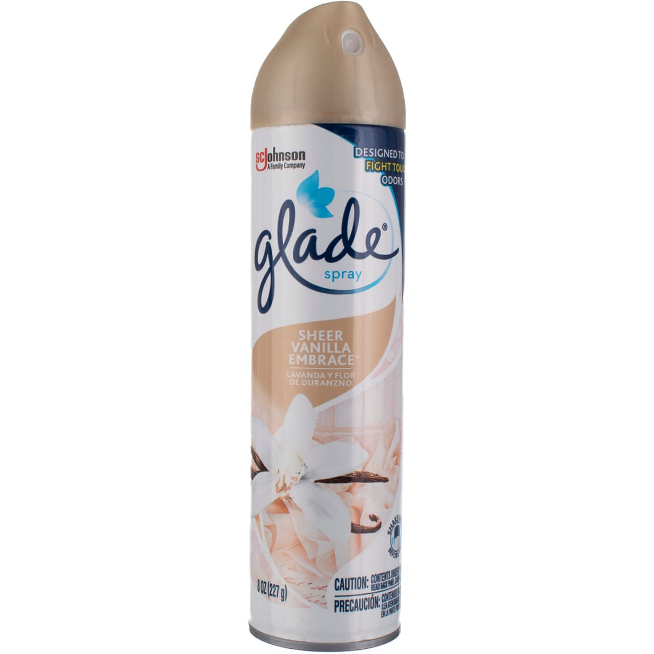 Glade Spray Air Freshener Sheer Vanilla 8 Oz (Pack of 4)