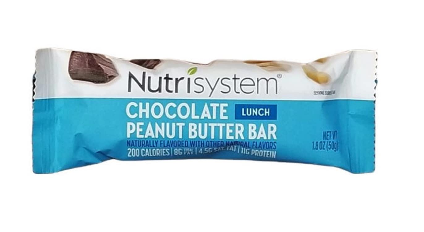 Nutrisystem LUNCH - CHOCOLATE PEANUT BUTTER BAR High Protein 11 g (7 COUNT - 1.8 oz)