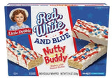 Little Debbie Red White & Blue Nutty Buddy Wafer Bars 7.74oz box, 10 bars per box (8 boxes)