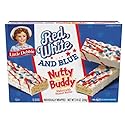 Little Debbie Red White & Blue Nutty Buddy Wafer Bars 7.74oz box, 10 bars per box (8 boxes)
