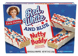 Little Debbie Red White & Blue Nutty Buddy Wafer Bars 7.74oz box, 10 bars per box (8 boxes)