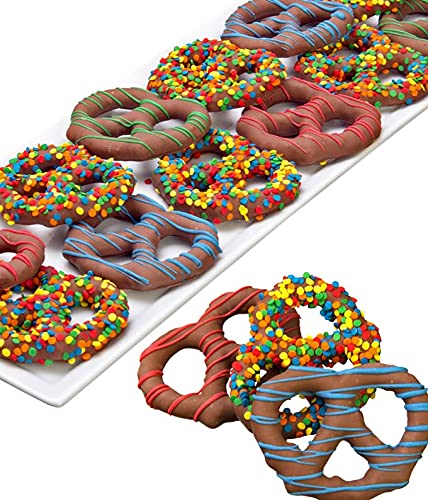 From You Flowers - Birthday Belgian Chocolate Dipped Pretzels
