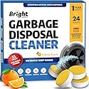 Garbage Disposal Cleaner and Deodorizer Tablets - 24 Pack, XL Citrus Foaming Tablet for Kitchen Sink Freshener, Drain Cleaner & Odor Eliminator - 1