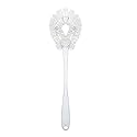 LOLA Toilet Bowl Brush w/Curved Head, Coated Wire, Durable Poly Bristles, Reaches Under Toilet Bowl Rim, 1 Pack