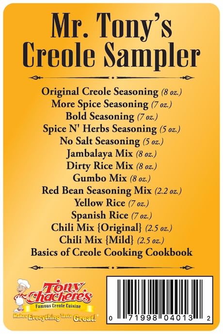 Tony Chachere’s Cajun Gift Set - Multiple Varieties of Seasonings & Spices - Great Idea for Cooks and Food Lovers (Gift Set, Mr. Tony's Creole