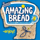 Jim's Amazing Bread/Sliced Whole Wheat Bread 2lb / Gluten Inactive Whole Cell Wheat / 5 Grams of Fiber/ 6 All-Natural Ingredients/Delicious