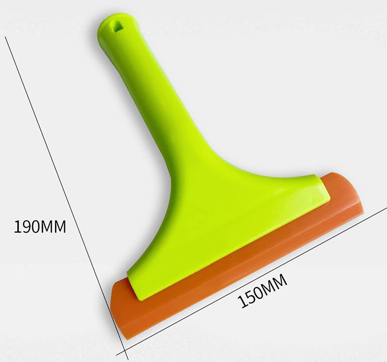 Long Handle Soft Flexible Silicone Squeegee Auto Water Wiper Blade for Shower Glass Door,Window,Windshield,Mirror,Bathroom(7.5'')