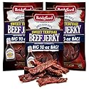 Bridgford Sweet Baby Ray's Beef Jerky Sweet Teriyaki 10 oz Pack of 3 - High Protein Beef Jerky for Low Carb and High Protein Diets - Ready-to-Eat