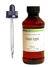 LorAnn Green Apple SS Flavor, 4 ounce bottle - Includes a threaded Glass Dropper