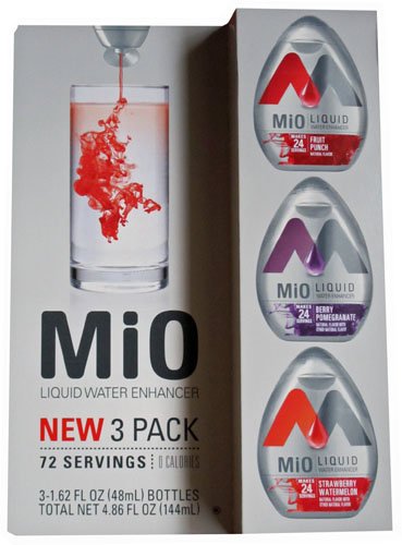 MIO Value Bonus 3 Pack (1 Fruit Punch - 1 Berry Pomegranate - 1 Strawberry Watermelon)