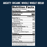 One Mighty Mill Whole Wheat Bread, 100% Organic, Fresh-Milled, Stone-Ground Flour - No Preservatives or Artificial Ingredients, Non-GMO, Kosher (16