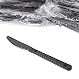 Individually Wrapped Heavy Weight Utensil (100, Black Knife)