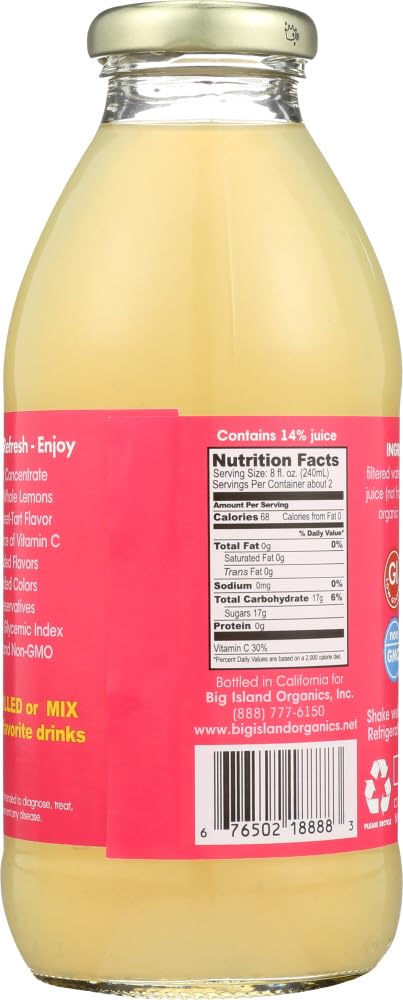 Big Island Organics - Island Lemonade - 16oz (12 pk)