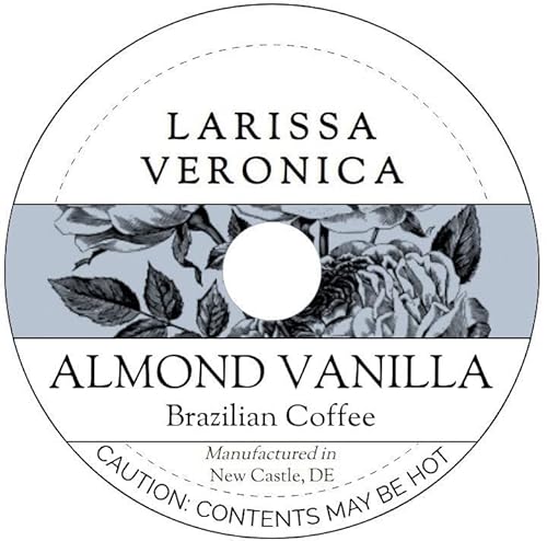 Almond Vanilla Brazilian Coffee (Single Serve K-Cup Pods) (Gourmet, Naturally Flavored, Whole Coffee Beans) (12 pods, ZIN: 571106)