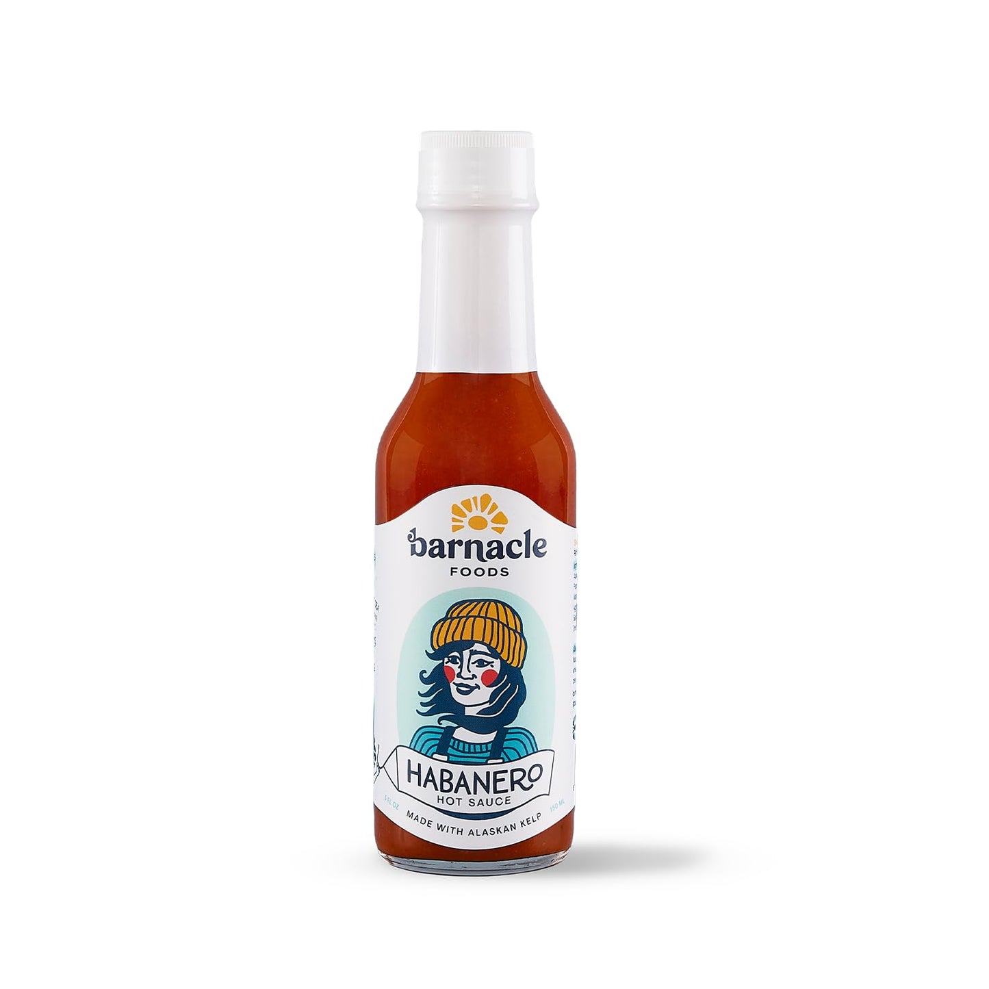 Barnacle Foods Habanero Bull Kelp Hot Sauce - Made in Alaska - Kelp & Peppers, Delicious Savory Flavor & Heat, Packed with Vitamins & Minerals, Great