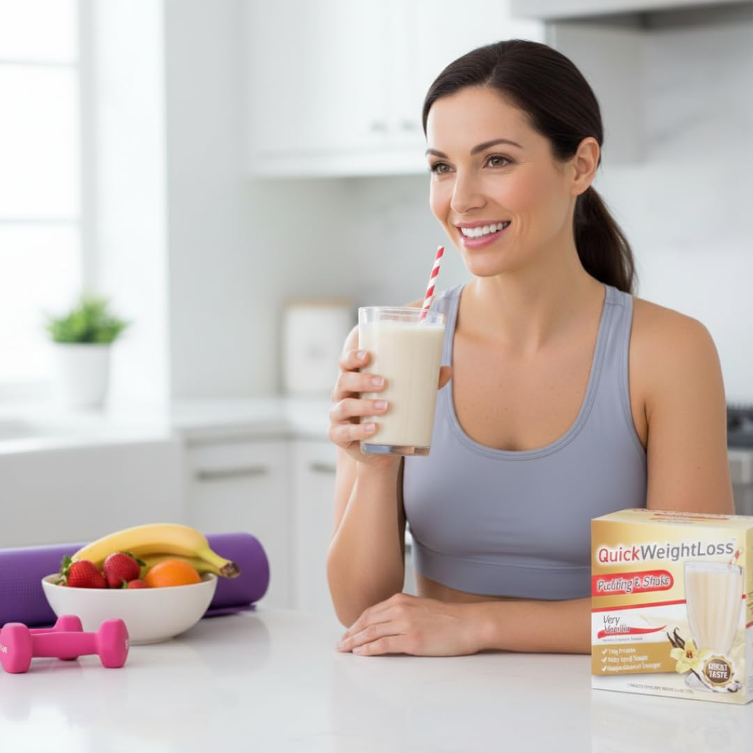 Very Vanilla High Protein Pudding & Shake Mix Powder | Low Calorie & Low Fat Diet Shake | 15g High Protein Meal Replacement Powder for Gym, Fitness