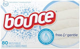 BOUNCE FREE SHEETS 80CT 9/CS