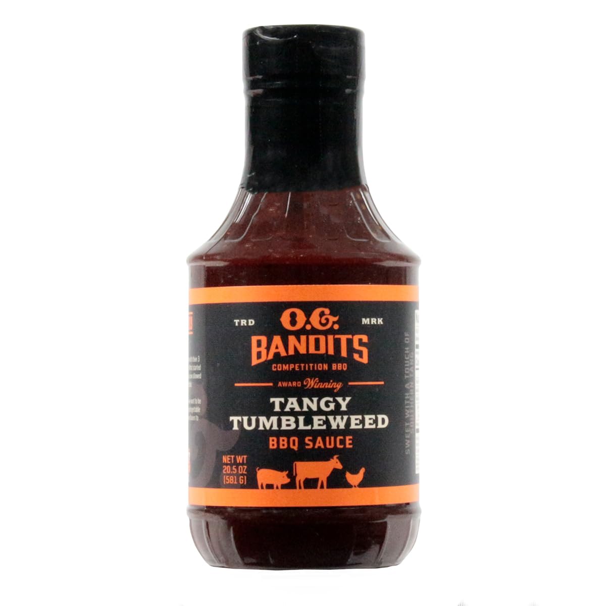 O.G. Bandits Competition BBQ - Tangy Tumbleweed BBQ Sauce - Award Winning - 20.5 oz.