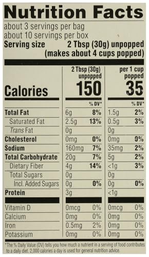 365 by Whole Foods Market, Organic Microwave Popcorn, 10.5 Ounce
