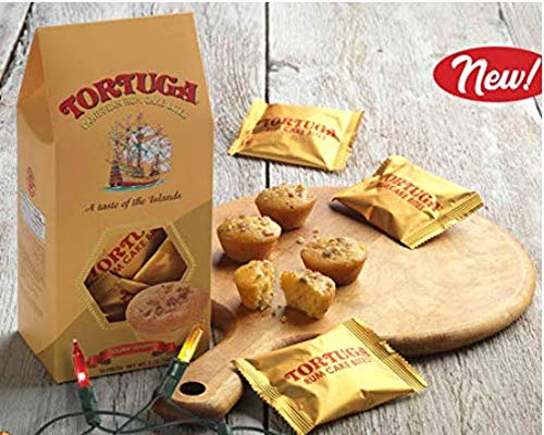 TORTUGA Gourmet Rum Cake Bites with Walnuts - The Perfect Premium Gourmet Gift for Stocking Stuffers, Gift Baskets, and Christmas Gifts - Great Cakes
