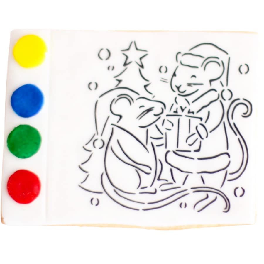 1 Christmas Paint Your Own Cookie. TONS OF DESIGNS TO CHOOSE FROM! Themed Holiday Favors or Party, Stocking Gift!