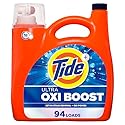 Tide Ultra Oxi Boost Liquid Laundry Detergent, 132 fl oz, 94 Loads, Advanced Stain Remover, Laundry Detergent Liquid with Extra Oxi Power