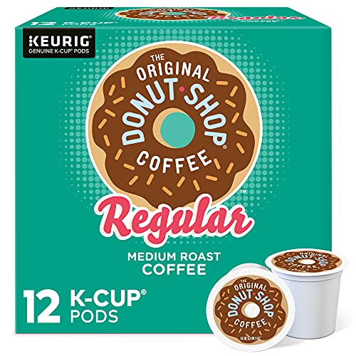 The Original Donut Shop Regular Keurig Single-Serve K-Cup Pods, Medium Roast Coffee, 12 Count