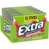 EXTRA Sweet Watermelon Sugar Free Chewing Gum Pack, Individually Wrapped, Fruit Gum 35 Sticks (Pack of 6), Mega Bulk Pack with Long Lasting Flavor
