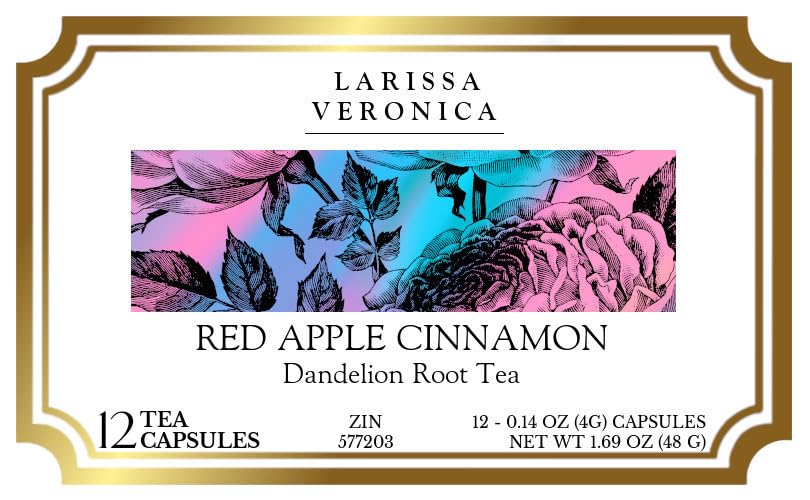 Red Apple Cinnamon Dandelion Root Tea (Single Serve K-Cup Pods) (12 pods, ZIN: 577203) - 2 Pack