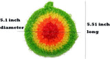 Dish Scrubber Cute Non Scratch Decorative Dish Scrubber Dish Net Clothes for Kitchen Washing Dishes Cleaning Net 3 Pack