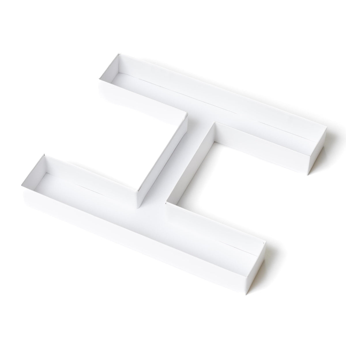 Sisterly Market - Cardboard Numbers and Cardboard Letters Fillable Candy Box, Handmade Marquee Letters for Parties and Milestones, Letter H, 12" L x