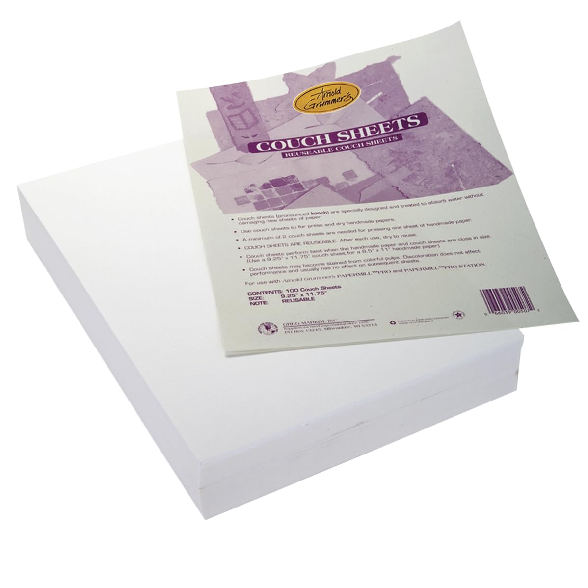 PAPER COUCH SHEETS 9.25X11.75 IN PACK OF 100