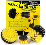 Drillbrush Drill Brush Attachment Set for Bathroom Cleaning - Power Scrubber Brush Kit for Tub, Tile, Shower, and Grout - All-Purpose Household