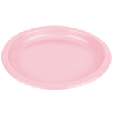 Pale Pink Round Plates, 7" (20-Pack) - Elegant & Sturdy Paper Plates, Perfect for Parties & Celebrations