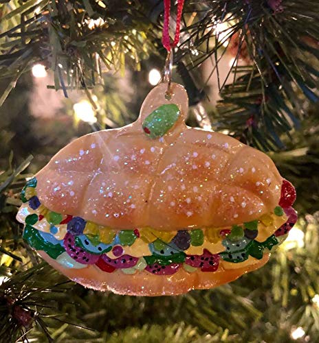 Muffaletta Italian Sandwich Christmas Mardi Gras Tree Ornament Sicilian Bourbon Street New Orleans po boy Olive French Quarter