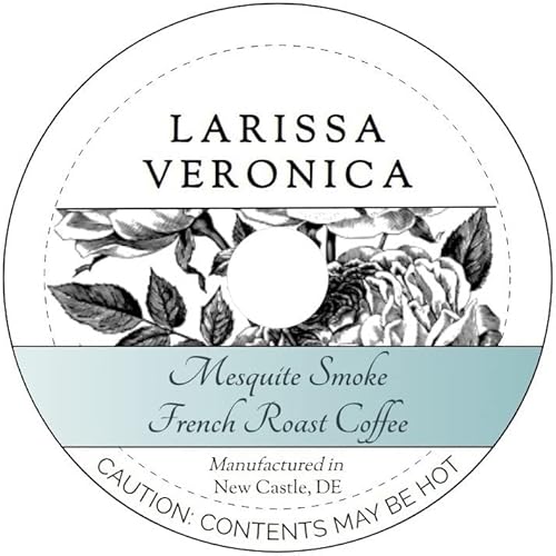 Mesquite Smoke French Roast Coffee (Single Serve K-Cup Pods) (Gourmet, Naturally Flavored, Whole Coffee Beans) (12 pods, ZIN: 573655)