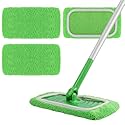AmaVins Reusable 100% Coral Fleece Mop Pads Compatible with Swiffer Sweeper, 3 Pack Wet and Dry Flat Cover, Washable Wet Pads Refill