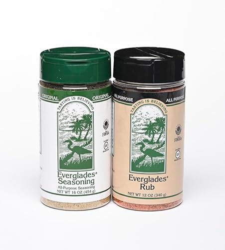 Everglades Seasoning & BBQ Rub Combo - All Purpose Grill Seasoning - 14 oz (Pack of 2)